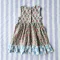 BUTTONS BACK CRAFTED BOHO  DRESS 100%  COTTON INDIA HAND BLOCK PRINTED