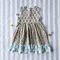 BUTTONS BACK CRAFTED BOHO  DRESS 100%  COTTON INDIA HAND BLOCK PRINTED