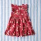 ชุดกระโปรงกระดุมหลัง 100 % คอตตอนพิมพ์ลายคริสมาสต์สีแดง *สินค้าสั่งจองล่วงหน้า ส่งสินค้าออก 9 พฤศจิกายน