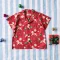เด็กชาย-หญิง เสื้อเชิ๊ต 100% คอตตอนพิมพ์ลายคริสมาสต์สีแดง *สินค้าสั่งจองล่วงหน้า ส่งสินค้าออก 9 พฤศจิกายน