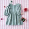 ชุดกระโปรงกระดุมหลัง แขนยาว 100 % คอตตอน เนื้อนิ่ม ทอสองชั้น สีเขียวมิ้นท์ลายจุด *สินค้าสั่งจองล่วงหน้า ส่งสินค้าออก 24 พฤศจิกายน