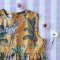 BUTTONS BACK DRESS  100% COTTON INDIAN HAND BLOCK PRINTED JUNGLE MUSTARD*予約注文は3月13日に発送されます * PRE-ORDER SHIP OUT 13 MARCH