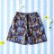 BOYS & GIRLS ELASTIC WAISTBAND THAI ELEPHANTS DARKBLUE / 100% PRINTED COTTON