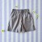 BOYS & GIRLS ELASTIC WAISTBAND SHORTS / 100% COTTON GREY