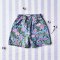 BOYS & GIRLS ELASTIC WAISTBAND CRAFTED BOHO SHORTS WITH DOUBLE FABRICS NOT TOO LIGHT / 100% COTTON INDIA HAND BLOCK PRINTED