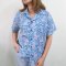 ADULTS WOMEN & MEN 100% COTTON INDIAN HAND BLOCK PRINTED BENGAL TIGER / TEAL BLUE*予約注文商品の発送予定日：6月15日～20日 PRE-ORDER ITEMS SHIPMENT 15-20 JUNE