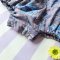 BUTTONS BACK TO FRONT CRAFTED BOHO BLUE ROMPER 100% COTTON INDIA HAND BLOCK PRINTED予約注文商品の発送予定日：6月15日～20日 PRE-ORDER ITEMS SHIPMENT 15-20 JUNE