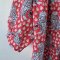 ADULTS WOMEN BLOUSE 100% COTTON INDIAN HAND BLOCK PRINTED BENGAL TIGER / RED *予約注文商品の発送予定日：6月15日～20日 PRE-ORDER ITEMS SHIPMENT 15-20 JUNE