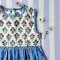 BUTTONS BACK CRAFTED BOHO DRESS 100% COTTON INDIA HAND BLOCK PRINTED*予約注文商品の発送予定日：6月15日～20日 PRE-ORDER ITEMS SHIPMENT 15-20 JUNE