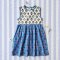 BUTTONS BACK CRAFTED BOHO DRESS 100% COTTON INDIA HAND BLOCK PRINTED*予約注文商品の発送予定日：6月15日～20日 PRE-ORDER ITEMS SHIPMENT 15-20 JUNE