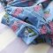 BUTTONS BACK CRAFTED BOHO BLUE ROMPER 100% COTTON INDIA HAND BLOCK PRINTED予約注文商品の発送予定日：6月15日～20日 PRE-ORDER ITEMS SHIPMENT 15-20 JUNE