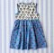 BUTTONS BACK CRAFTED BOHO DRESS 100% COTTON INDIA HAND BLOCK PRINTED*予約注文商品の発送予定日：6月15日～20日 PRE-ORDER ITEMS SHIPMENT 15-20 JUNE