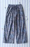 TEEN & ADULTS WOMEN LONG PANTS ELASTIC WAISTBAND  100% COTTON INDIAN HAND BLOCK PRINTED
