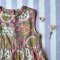 BUTTONS BACK DRESS  100% COTTON INDIAN HAND PRINTED  *予約注文商品の発送予定日：6月30日 PRE-ORDER ITEMS SHIPMENT 30th JUNE