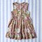 BUTTONS BACK DRESS  100% COTTON INDIAN HAND PRINTED  *予約注文商品の発送予定日：6月30日 PRE-ORDER ITEMS SHIPMENT 30th JUNE