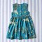 BUTTONS BACK DRESS  100% COTTON INDIAN HAND BLOCK PRINTED SAFARI *予約注文商品の発送予定日：6月30日 PRE-ORDER ITEMS SHIPMENT 30th JUNE