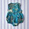 BUTTONS BACK  ROMPER 100% COTTON INDIAN HAND BLOCK PRINTED SAFARI  *予約注文商品の発送予定日：6月30日 PRE-ORDER ITEMS SHIPMENT 30th JUNE