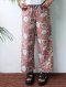 TEEN & ADULTS WOMEN LONG PANTS ELASTIC WAISTBAND  100% COTTON INDIAN HAND PRINTED*予約注文商品の発送予定日：6月30日 PRE-ORDER ITEMS SHIPMENT 30th JUNE