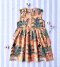 BUTTONS BACK DRESS 100% COTTON INDIAN HAND SCREEN PRINTED