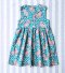 BUTTONS BACK DRESS  100% COTTON INDIAN HAND SCREEN PRINTED PRINTED BENGAL TIGER