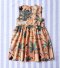 BUTTONS BACK DRESS 100% COTTON INDIAN HAND SCREEN PRINTED
