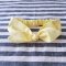 KIDS & ADULTS HEADBAND ELASTIC BACK 100% COTTON YELLOW *PREORDER SHIP OUT 23 FEB