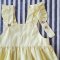 GIRLS YELLOW PINAFORE DRESS 100% COTTON *PREORDER SHIP OUT 23 FEB