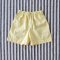 BOYS & GIRLS YELLOW ELASTIC WAISTBAND SHORTS  / 100% COTTON*PREORDER SHIP OUT 23 FEB