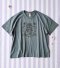 ADULTS BKK T SHIRTS WOMENS LOOSE FIT T SHIRTS / 100% GREY GREEN BKK BKK Tシャツ レディース ゆったりフィット Tシャツ / 100% グレーグリーン BKK