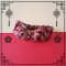 KIDS & ADULTS HEADBAND ELASTIC BACK 100% PRINTED COTTON CRIMSON RED THAI ELEPHANT