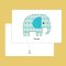 GREETING CARD "THAI ELEPHANTS"