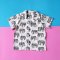 2 PACK BOYS & GIRLS WHITE ELAPHANTS SHIRT +ELASTIC WAISTBAND SHORTS  / 100% PRINTED COTTON