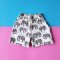 2 PACK BOYS & GIRLS WHITE ELAPHANTS SHIRT +ELASTIC WAISTBAND SHORTS  / 100% PRINTED COTTON