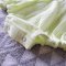 ชุดรอมเปอร์เปิดเป้าเปลี่ยนผ้าอ้อมได้ แขนระบาย 100% ผ้าคอตตอนสาลูย่นเนื้อนิ่มสีเขียวอ่อนสะท้อนแสง