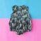 BUTTONS BACK SLEEVELESS GREEN THAI ELEPHANT ROMPER 100% PRINTED COTTON