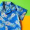 BOYS & GIRLS BLUE HAWAII SHIRTS / 100% PRINTED COTTON