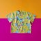 BOYS&GIRLS LOOSE FIT OVERSIZE YELLOW BIRDS SHIRTS / 100% PRINTED COTTON