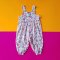 CNY COL. WHITE CHEERY BLOSSOM  JUMPSUIT 100% COTTON PRINTED