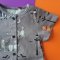 BOYS & GIRLS BUTTONS FRONT SPOOKY DARK GREY ROMPER 100% PRINTED COTTON