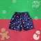 BOYS & GIRLS DARK BLUE STRAWBERRY ELASTIC WAISTBAND SHORTS  / 100% PRINTED COTTON*PRE-ORDER SHIP OUT 17 NOVEMBER