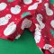 BOYS&GIRLS XMAS RED SNOWMAN ROMPER 100% PRINTED COTTON