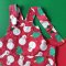 BOYS&GIRLS XMAS RED SNOWMAN PINAFORE OVERALL 100%PRINTED COTTON