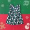 BACK TO FRONT FLUTTER SLEEVE GREEN SNOWMAN DRESS  100% PRINTED COTTON*PRE-ORDER SHIP OUT 17 NOVEMBER