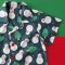 BOYS & GIRLS XMAS GREEN SNOWMAN SHIRTS  / 100% PRINTED COTTON