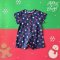 BOYS&GIRLS DARK BLUE STRAWBERRY ROMPER 100% PRINTED COTTON*PRE-ORDER SHIP OUT 17 NOVEMBER