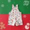 BOYS&GIRLS WHITE XMAS PINAFORE KNEE LENGTH 100%PRINTED COTTON*PRE-ORDER SHIP OUT 24  NOVEMBER