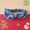 KIDS & ADULTS HEADBAND ELASTIC BACK BLUE DOT 100% WOVEND COTTON*PRE-ORDER SHIP OUT 24 NOVEMBER