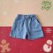 BOYS & GIRLS BLUE DOT ELASTIC WAISTBAND SHORTS  / 100% WOVEN COTTON*PRE-ORDER SHIP OUT 24 NOVEMBER