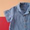 BOYS & GIRLS BLUE DOT SHIRTS  / 100% WOVEN COTTON