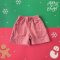 BOYS & GIRLS RED DOT ELASTIC WAISTBAND SHORTS  / 100% WOVEN COTTON